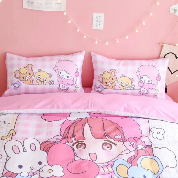 Cute Girl And Melody Bedding Set PN1884 - Bear Hugs