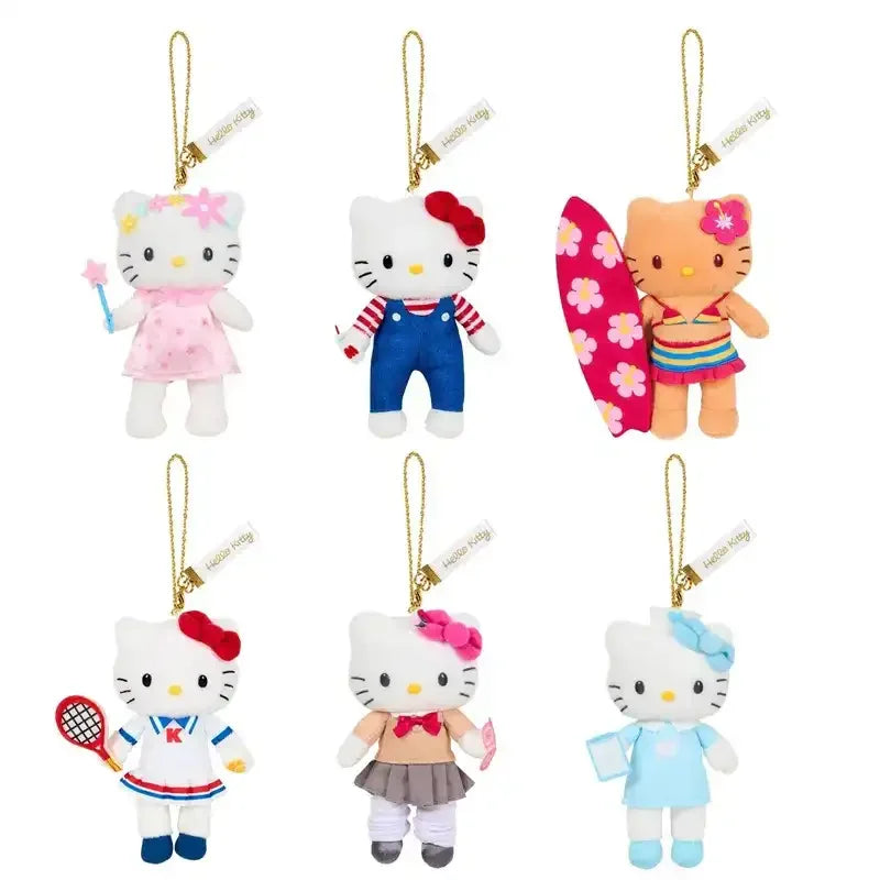 Hello KT Whimsical Moods Plush Keychain