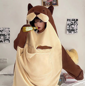 Funny Cartoon One-Piece Pajamas PN6062 - Bear Hugs