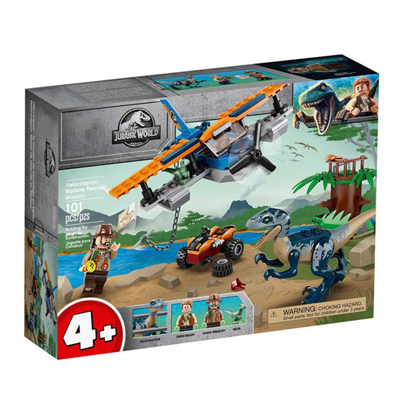 Jurassic Park Biplane Rescue Mission Blocks (101 Pcs)