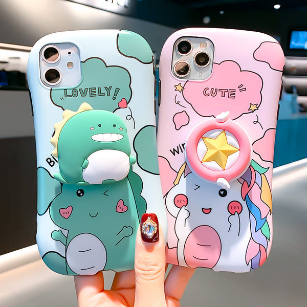Cartoon Phone Case for iphone 6/6s/6plus/7/7plus/8/8P/X/XS/XR/XS Max/11/11pro/11pro max/12/12pro/12mini/12pro max PN2126 - Bear Hugs