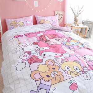 Cute Girl And Melody Bedding Set PN1884 - Bear Hugs