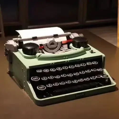 Retro Typewriter Building Block Set