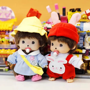 Paci Pals Monchichi Plush Keychain