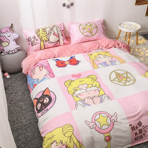 Fashion Sailormoon Usagi and Luna Bedding Set PN1778 - Bear Hugs