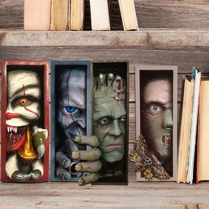 Bibliophile Beast Bookshelf Horror Mark