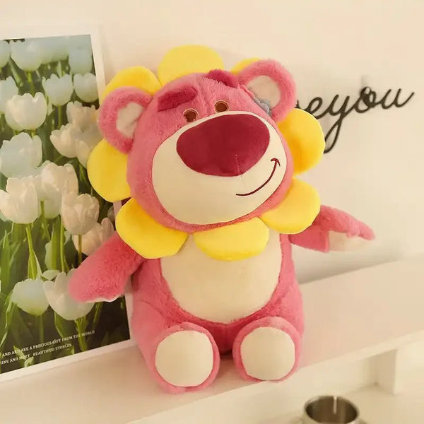 Sunflower Strawberry Bear Plushie