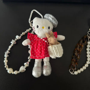 Hello KT Glam Gal Plush Keychain