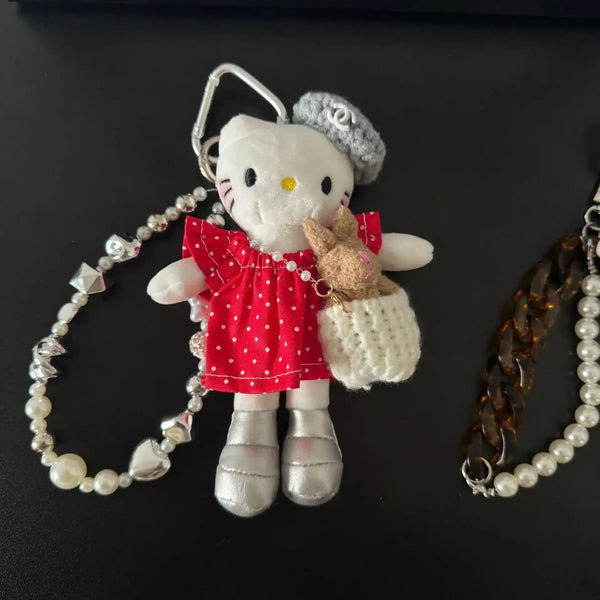 Hello KT Glam Gal Plush Keychain