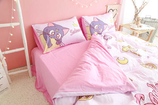 Fashion Sailormoon Usagi and Luna Bedding Set PN1753 - Bear Hugs