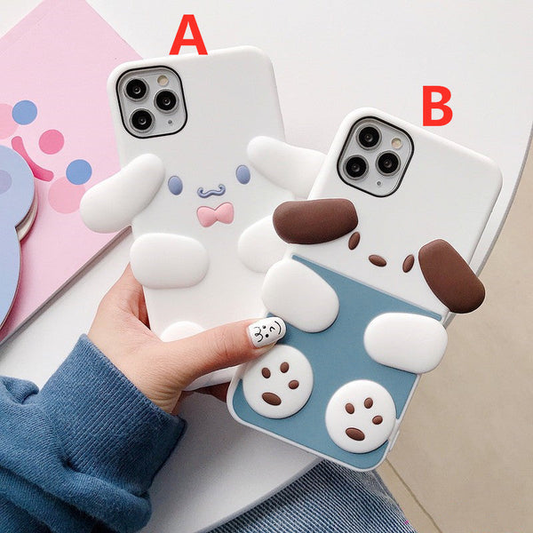 Cartoon Dogs Phone Case for iphone 7/7plus/8/8P/X/XS/XR/XS Max/11/11pro/11pro max PN2534 - Bear Hugs