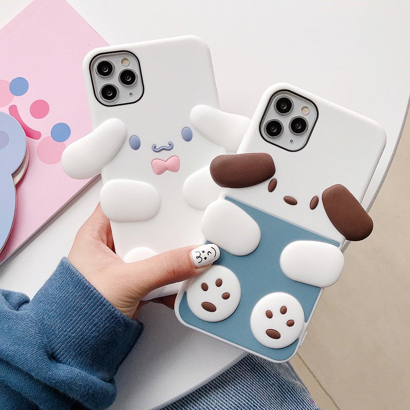 Cartoon Dogs Phone Case for iphone 7/7plus/8/8P/X/XS/XR/XS Max/11/11pro/11pro max PN2534 - Bear Hugs