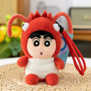 Shinichan Costume Capers Plush Keychain