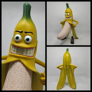 Peel-Back Prankster Banana Figurine (30 cm)