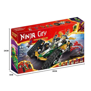 Ninja City Ninja Team Combo Vehicle Building Blocks (576 Pcs)