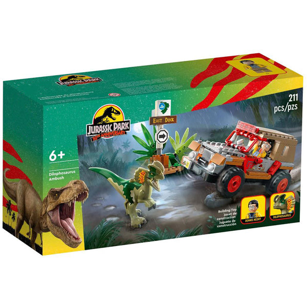Jurassic Park Dilophosaurus Ambush Blocks (211 Pcs)