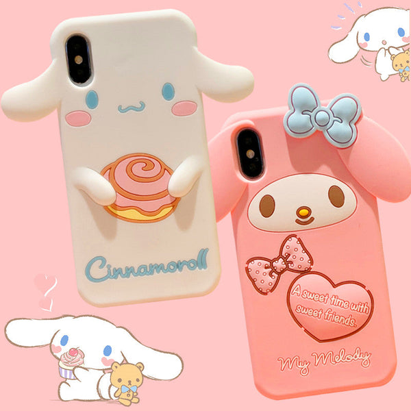 Mymelody And Cinnamoroll Phone Case for iphone 6/6s/6plus/7/7plus/8/8P/X/XS/XR/XS Max PN0688 - Bear Hugs