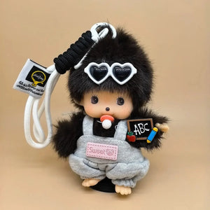 Paci Pals Monchichi Plush Keychain