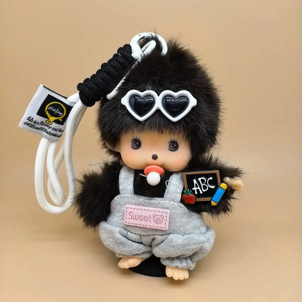 Paci Pals Monchichi Plush Keychain
