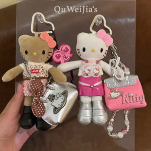 Hello KT Glam Gal Plush Keychain