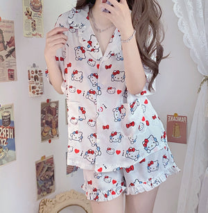 Cartoon Anime Girls Pajamas Suits PN3911 - Bear Hugs