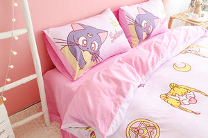 Fashion Sailormoon Usagi and Luna Bedding Set PN1753 - Bear Hugs