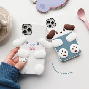 Cartoon Dogs Phone Case for iphone 7/7plus/8/8P/X/XS/XR/XS Max/11/11pro/11pro max PN2534 - Bear Hugs