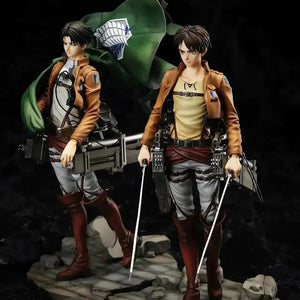 Titan Hunter Levi and Eren Figurines (26 cm)