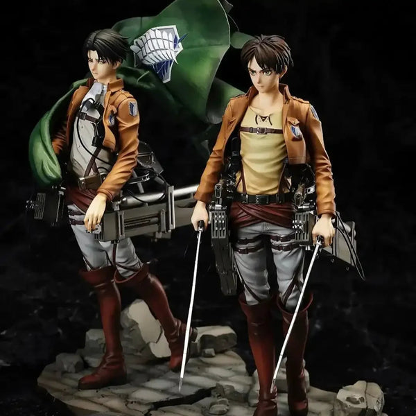 Titan Hunter Levi and Eren Figurines (26 cm)