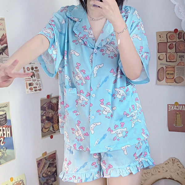 Cartoon Anime Girls Pajamas Suits PN3911 - Bear Hugs