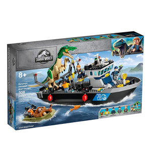 Jurassic World Dinosaur Boat Escape Blocks (308 Pcs)