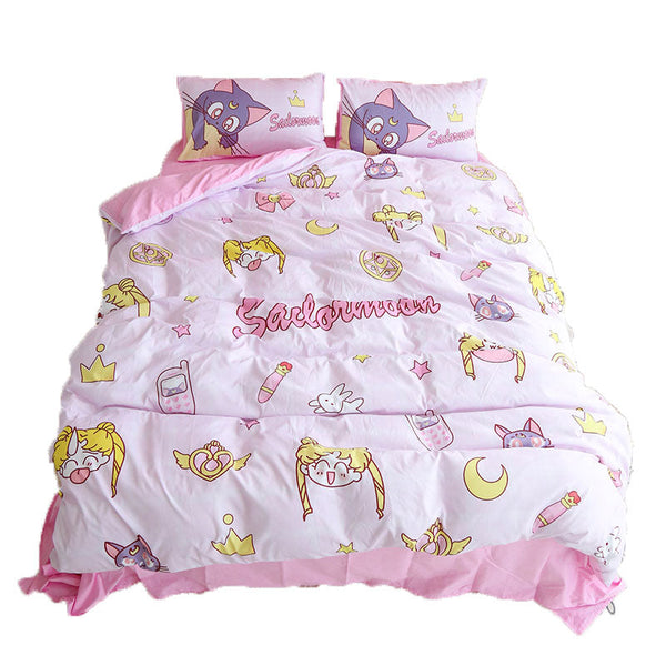 Fashion Sailormoon Usagi and Luna Bedding Set PN1753 - Bear Hugs