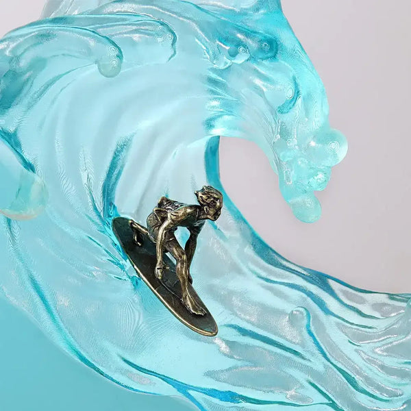 Surfing Ocean Wave Resin Night Light