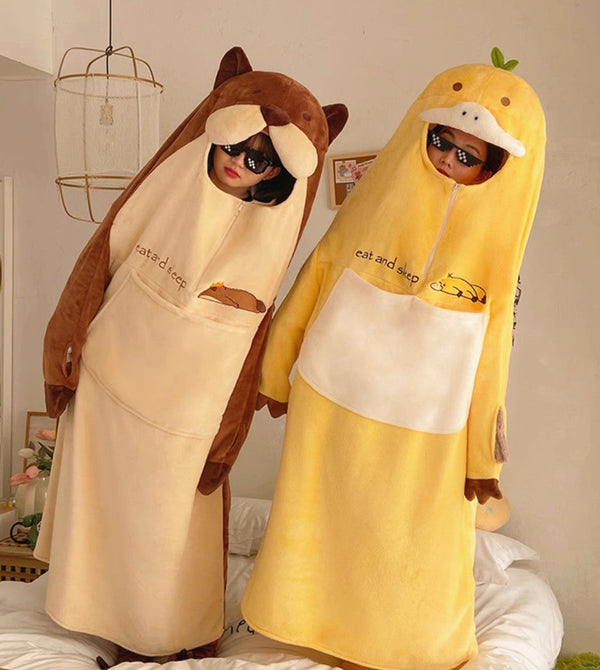 Funny Cartoon One-Piece Pajamas PN6062 - Bear Hugs