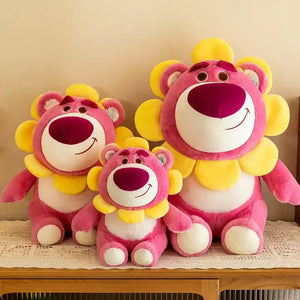Sunflower Strawberry Bear Plushie