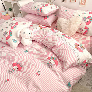 Pink Anime Bedding Set PN4684 - Bear Hugs