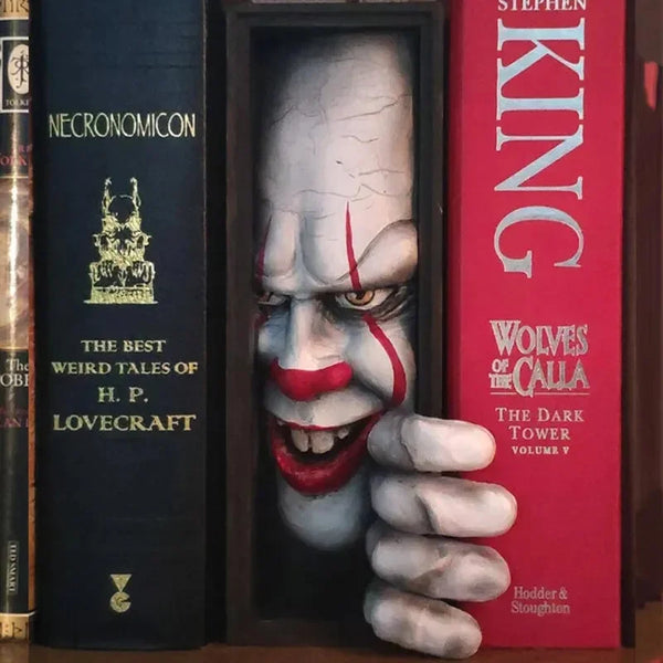 Bibliophile Beast Bookshelf Horror Mark