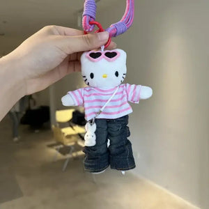 Hello KT Glam Gal Plush Keychain