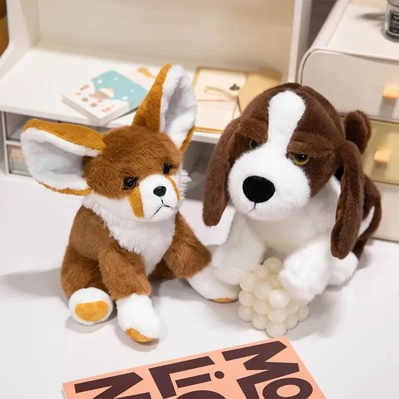 Big-Eared Hound & Fox Plush (28 cm)