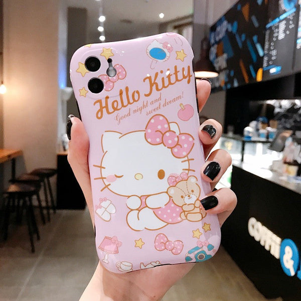Cartoon Phone Case for iphone 7/7plus/8/8P/X/XS/XR/XS Max/11/11pro/11pro max PN2758 - Bear Hugs