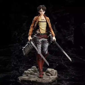 Titan Hunter Levi and Eren Figurines (26 cm)