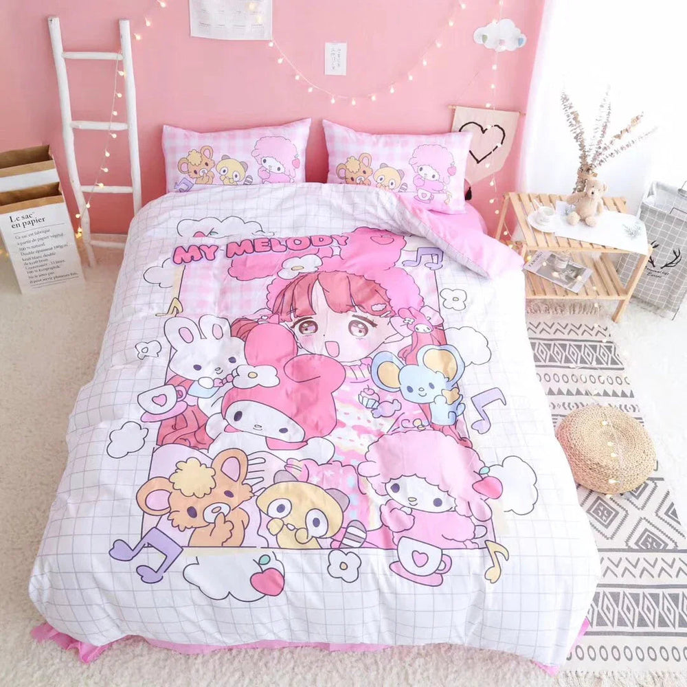 Cute Girl And Melody Bedding Set PN1884 - Bear Hugs