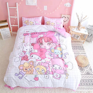 Cute Girl And Melody Bedding Set PN1884 - Bear Hugs