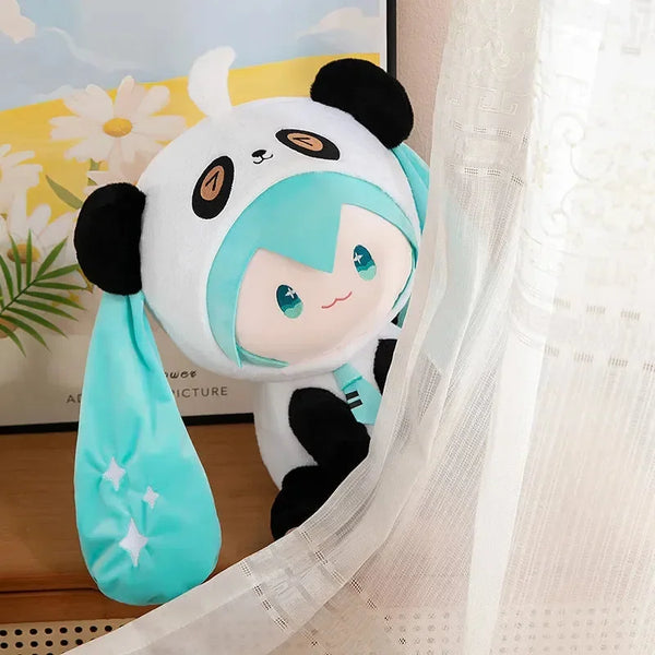 Hatsone Miku Panda Cosplay Plushie
