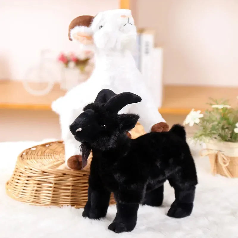 Realistic Horned Goat Plush
