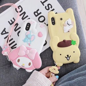 Kawaii Cartoon Phone Case for iphone 6/6s/6plus/7/7plus/8/8P/X/XS/XR/XS Max PN1250 - Bear Hugs