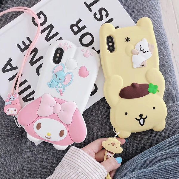 Kawaii Cartoon Phone Case for iphone 6/6s/6plus/7/7plus/8/8P/X/XS/XR/XS Max PN1250 - Bear Hugs