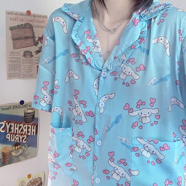 Cartoon Anime Girls Pajamas Suits PN3911 - Bear Hugs
