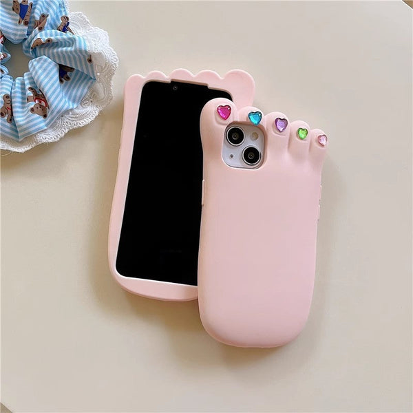 Cute Foot Phone Case for iPhone 11/11pro/11pro max/12/12pro/12pro max/13/13pro/13pro max/14/14 pro/14 plus/14pro max PN5925 - Bear Hugs