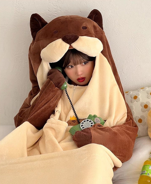 Funny Cartoon One-Piece Pajamas PN6062 - Bear Hugs